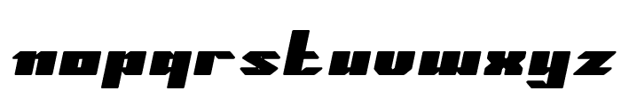 High Speed Italic Font LOWERCASE
