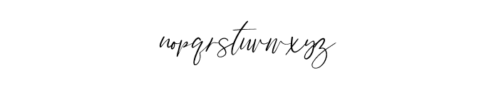 High Street Script Regular Font LOWERCASE