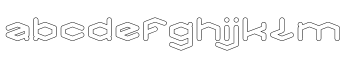 High Tech-Hollow Font LOWERCASE