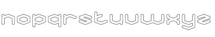 High Tech-Hollow Font LOWERCASE