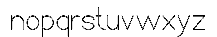 High Thin Light-Hollow Font LOWERCASE