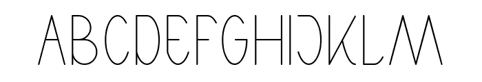 High Thin Light Font UPPERCASE