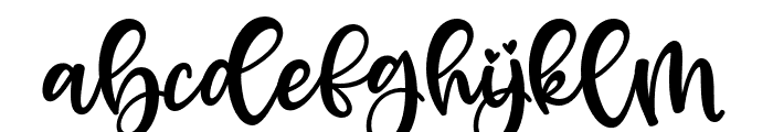 HighHeels-Regular Font LOWERCASE