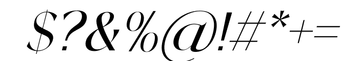 Highbary Sunfest Italic Font OTHER CHARS