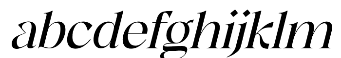 Highbary Sunfest Italic Font LOWERCASE