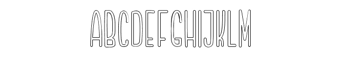 Highdream-Outline Font LOWERCASE