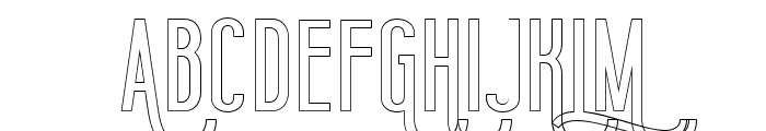 HighdreamOutline-Regular Font UPPERCASE
