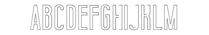 HighdreamOutline-Regular Font LOWERCASE