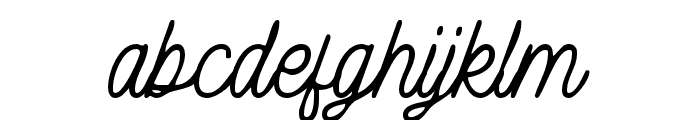 HigherMondayRough-Regular Font LOWERCASE