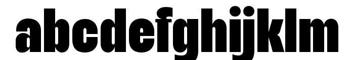 Highfat-Regular Font LOWERCASE