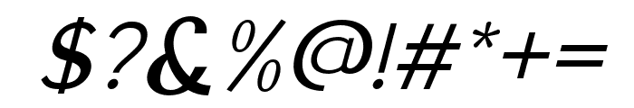 Highfield-Italic Font OTHER CHARS