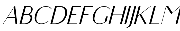 Highfield-ThinItalic Font UPPERCASE
