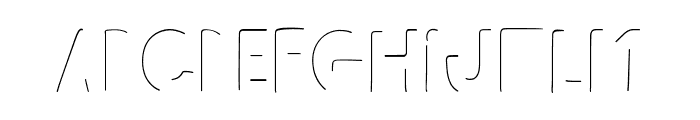 HighflierShadow Font UPPERCASE