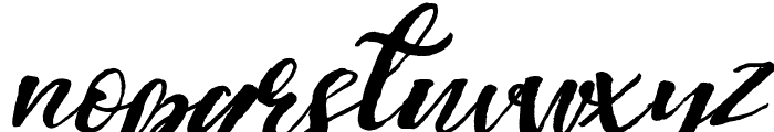 Highline Slanted Font LOWERCASE