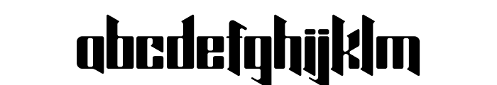 Hightech Font LOWERCASE