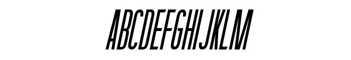 Hightershot Bold Italic Font UPPERCASE