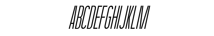 Hightershot Light Italic Font UPPERCASE
