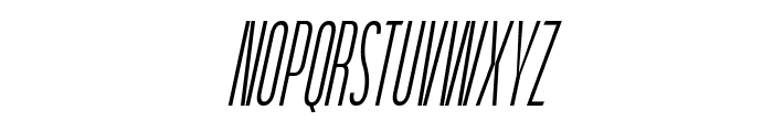 Hightershot Light Italic Font UPPERCASE