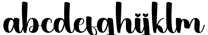 Hightime Font LOWERCASE