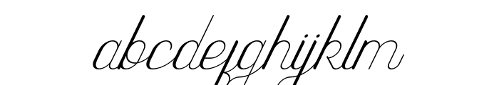Highway Light Italic Font LOWERCASE