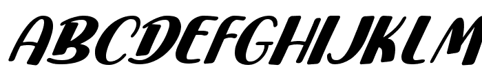 Hikisaoq Italic Font UPPERCASE