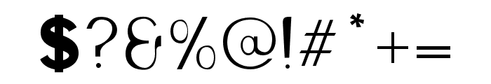 Hilgers-Thin Font OTHER CHARS