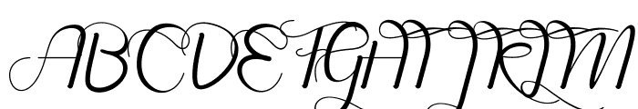 Hill Diary Font UPPERCASE