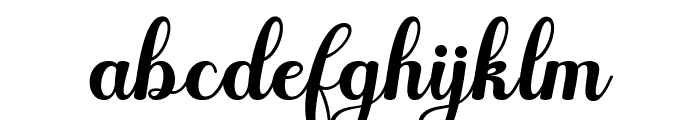 Hillany Script Normal Font LOWERCASE