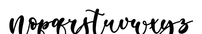Hillary - Beauty and Lovely Fon Font LOWERCASE