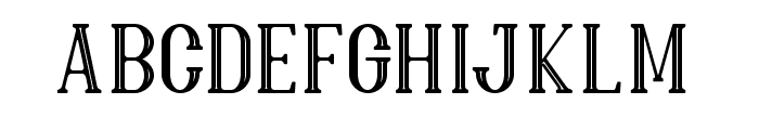 Hillenberg Inline Font LOWERCASE