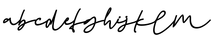 Hillona-Italic Font LOWERCASE