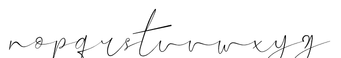 Hillonest Signature Font LOWERCASE