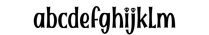 Hilloween Font LOWERCASE