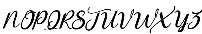 Himalaya Script Oblique Font UPPERCASE