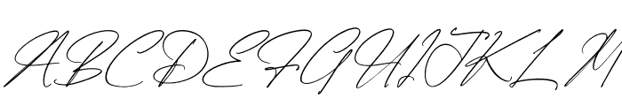 Himalaya Signature Italic Font UPPERCASE