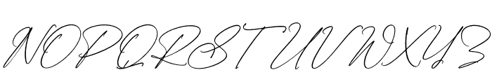 Himalaya Signature Italic Font UPPERCASE