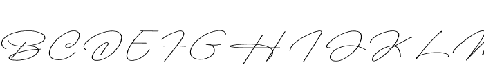 Himalaya Signature Font UPPERCASE