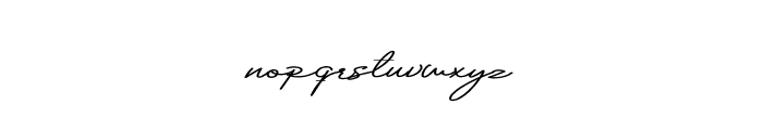 Himalaya Signature Font LOWERCASE