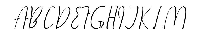 Himeka Italic Font UPPERCASE