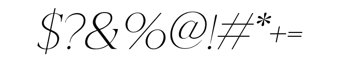 HinayaItalic Font OTHER CHARS