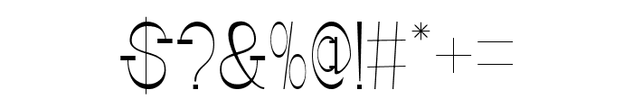 Hinnom Regular Font OTHER CHARS