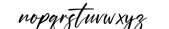 Hinora Signature Italic Font LOWERCASE