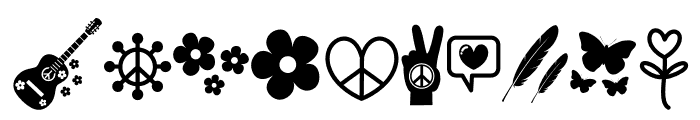 Hippie Dingbats Font OTHER CHARS