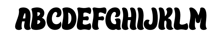 Hippie Funky Font UPPERCASE