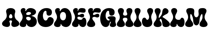 Hippie Mods  Font UPPERCASE