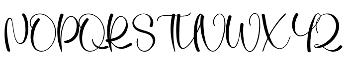 Hippie Signature Font UPPERCASE