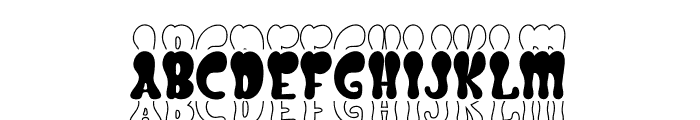 Hippie Stacked Font UPPERCASE