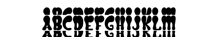 Hippie Stacked Font LOWERCASE