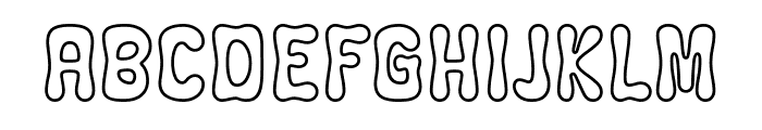 Hippie Today Outline Font LOWERCASE