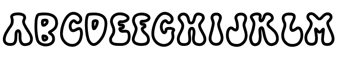 Hippies Font UPPERCASE